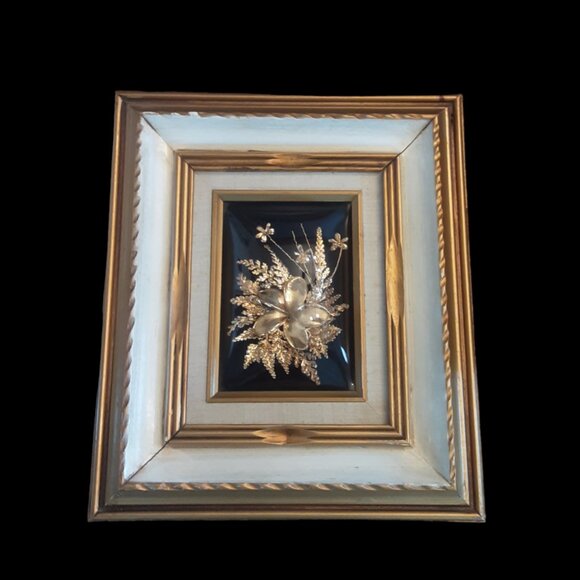 Flora-Hawaii Living Leaves 24K Gold Pure Silver Handcrafted Framed Leaves &... - Picture 1 of 6